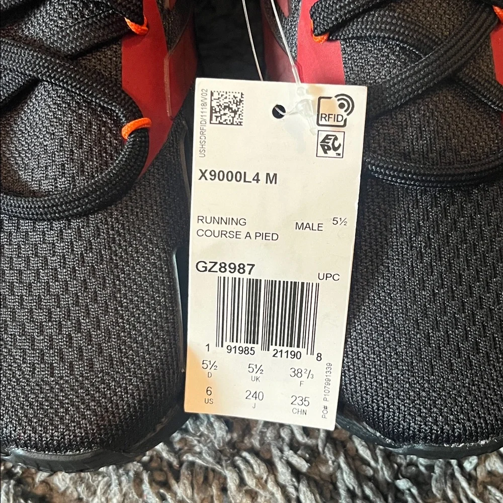👟❤️Adidas X9000L4 'Chinese New Year' Black Red GZ8987 Men Size 6